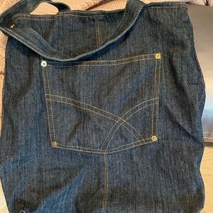 Dark denim medium tote